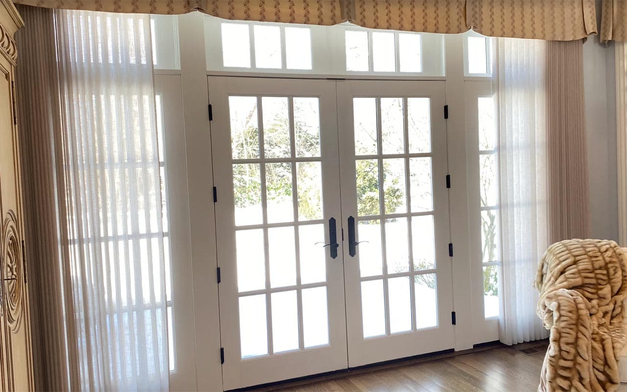 Custom wood blinds