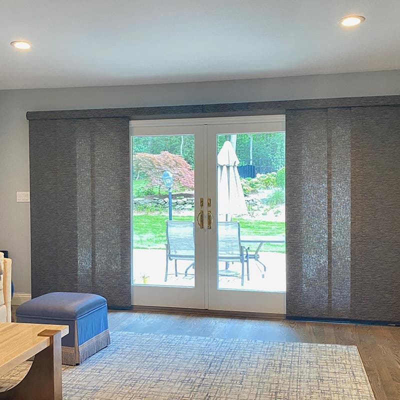 Sliding & French Doors treatments by Homestead Window Treatments