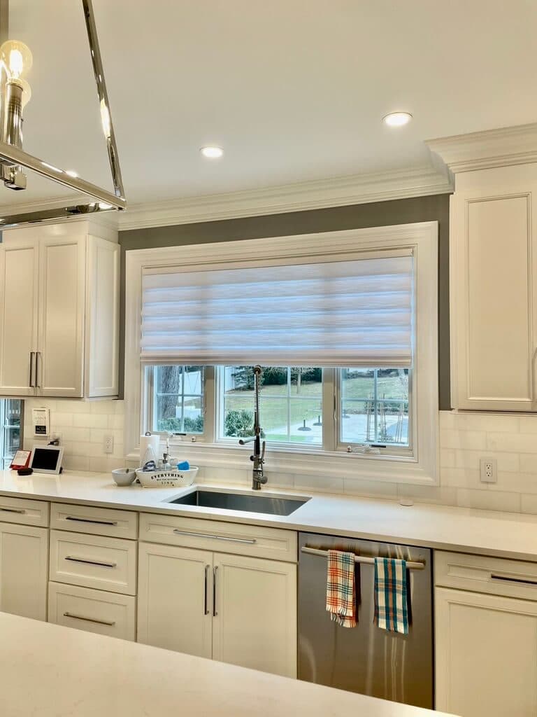 Kitchen window treatments by Homestead Window Treatments