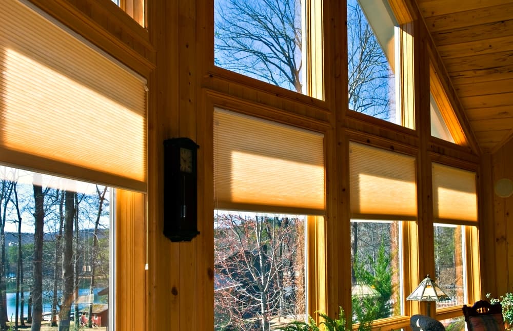 Cellular shades fitted to angled specialty-shaped windows