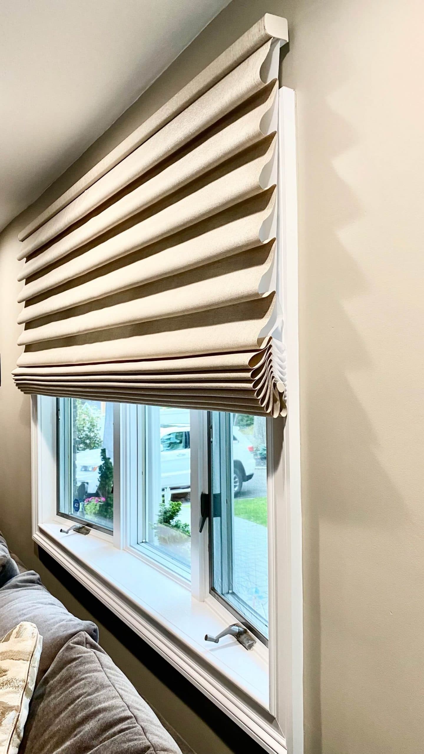 Bay / Bowed Window treatments by Homestead Window Treatments