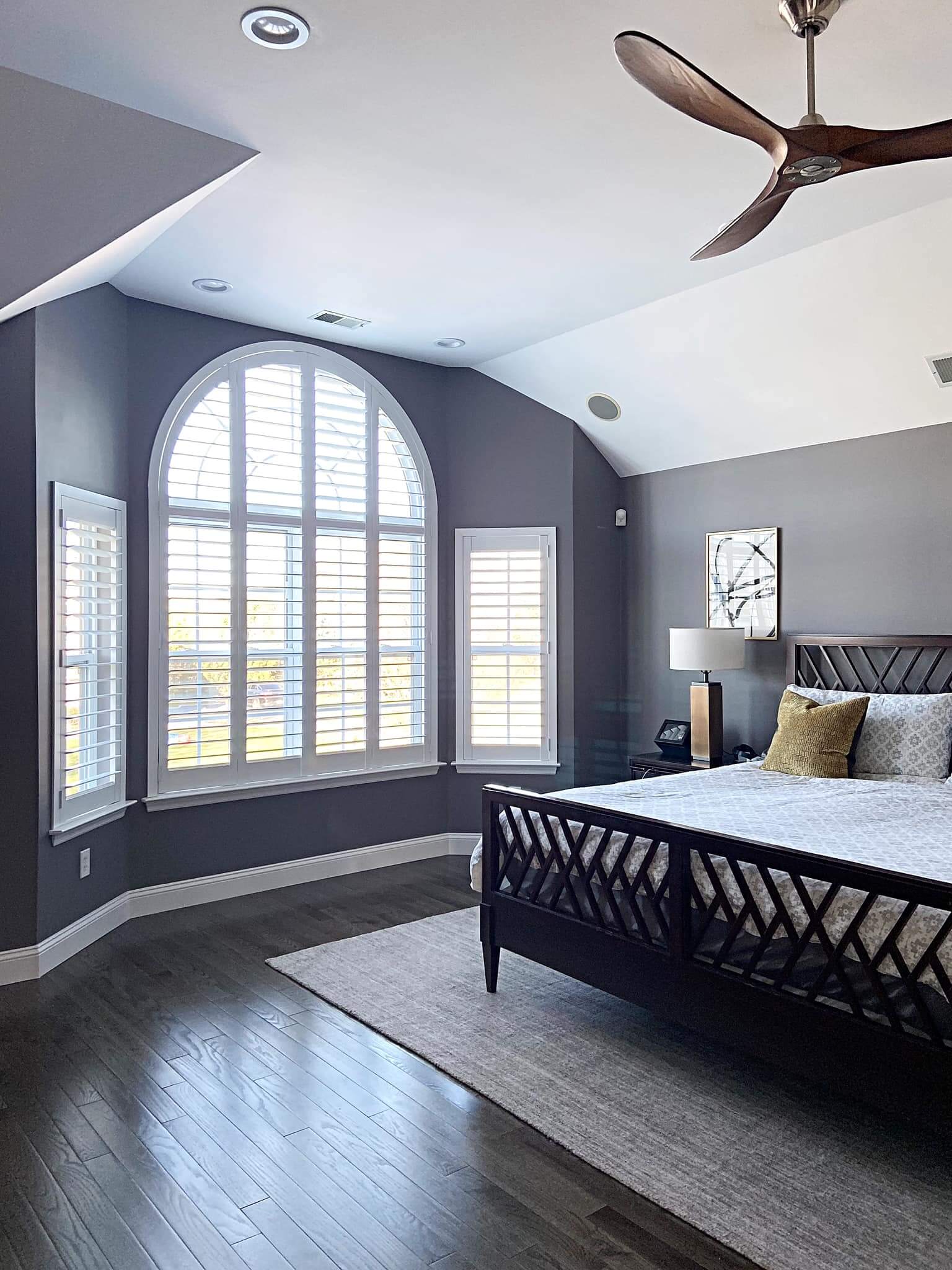 Specialty Shapes treatments by Homestead Window Treatments
